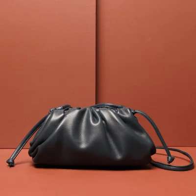Navy blue medium Роскошные Дизайнерские вместительные сумки, женские кошельки из натуральной кожи и сумки, сумка-конверт, клатч, винтажная сумка на плечо с пельменями, сумка через плечо - Цвет: Navy blue medium