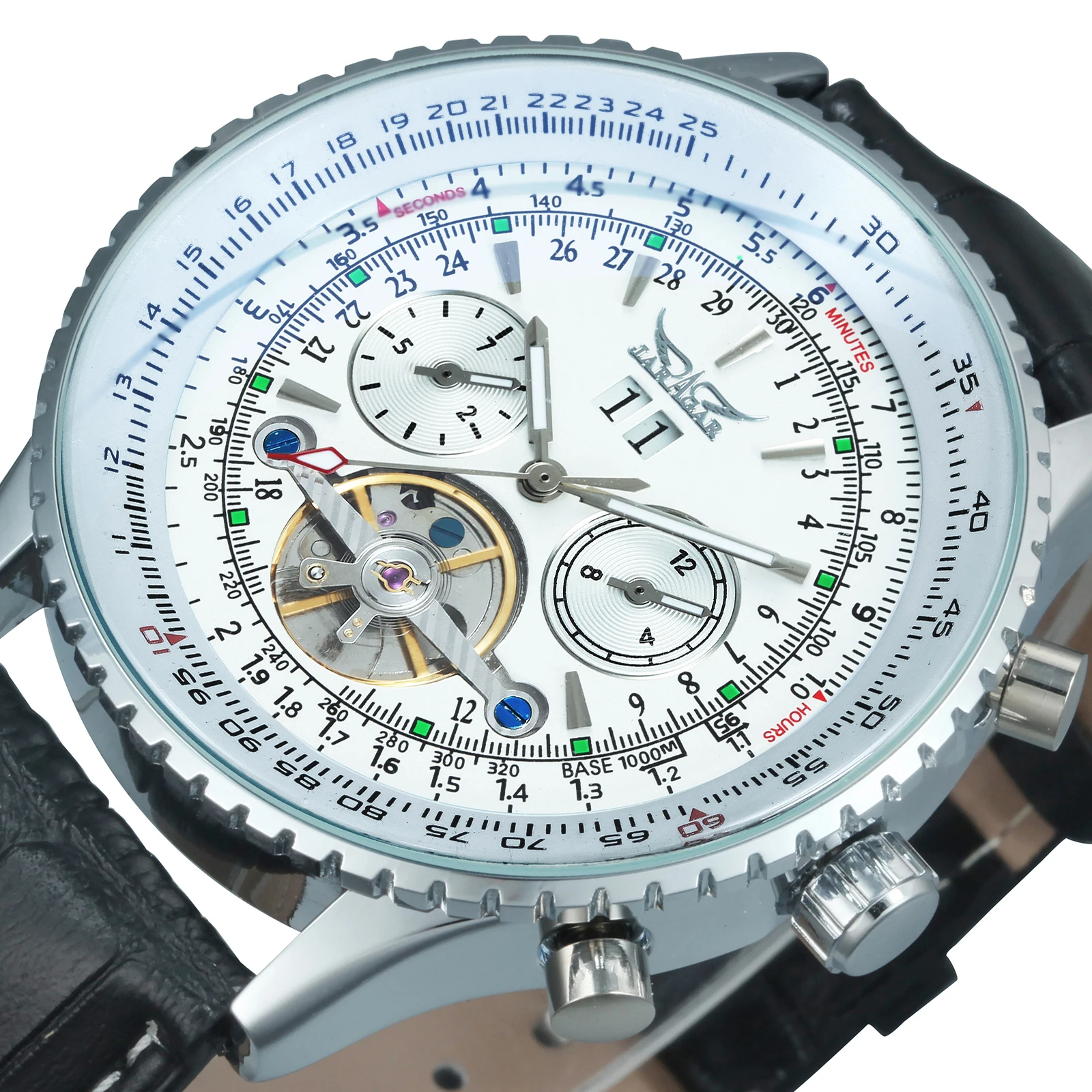 Модные спортивные Tourbillon Мужские часы Топ бренд класса люкс JARAGAR Авто