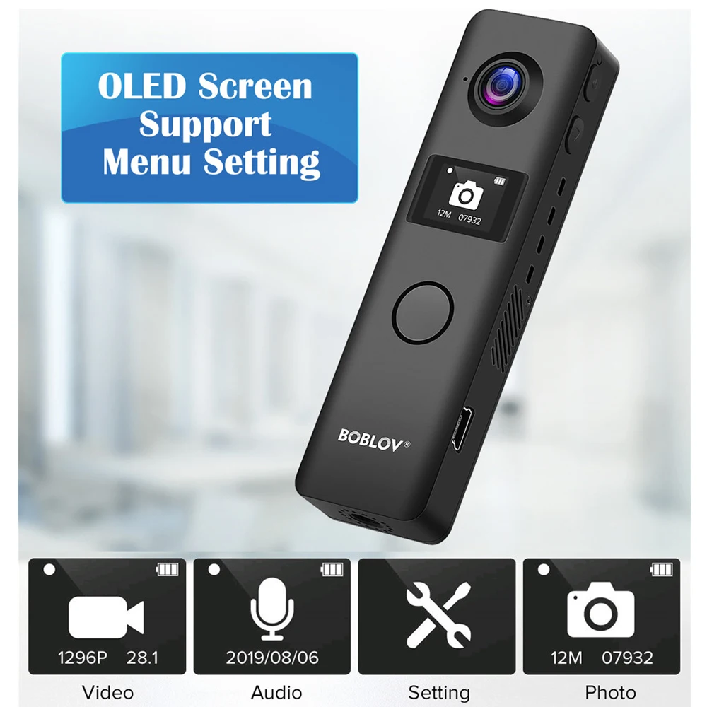 Мини камера BOBLOV C19 цифровая с поддержкой Wi Fi HD 1080P|Компактные видеокамеры| |