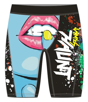 Ethika, мужское нижнее белье до колен, хипстер, хип-хоп, уличная одежда, мужские боксеры, быстросохнущие, модные, дышащие, длинные, для ног, боксеры для женщин - Цвет: Q