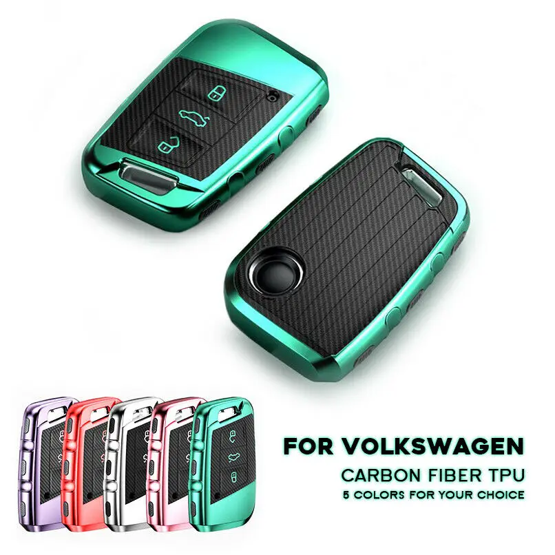 1 шт. ТПУ углеродное волокно автомобильный пульт дистанционного управления смарт