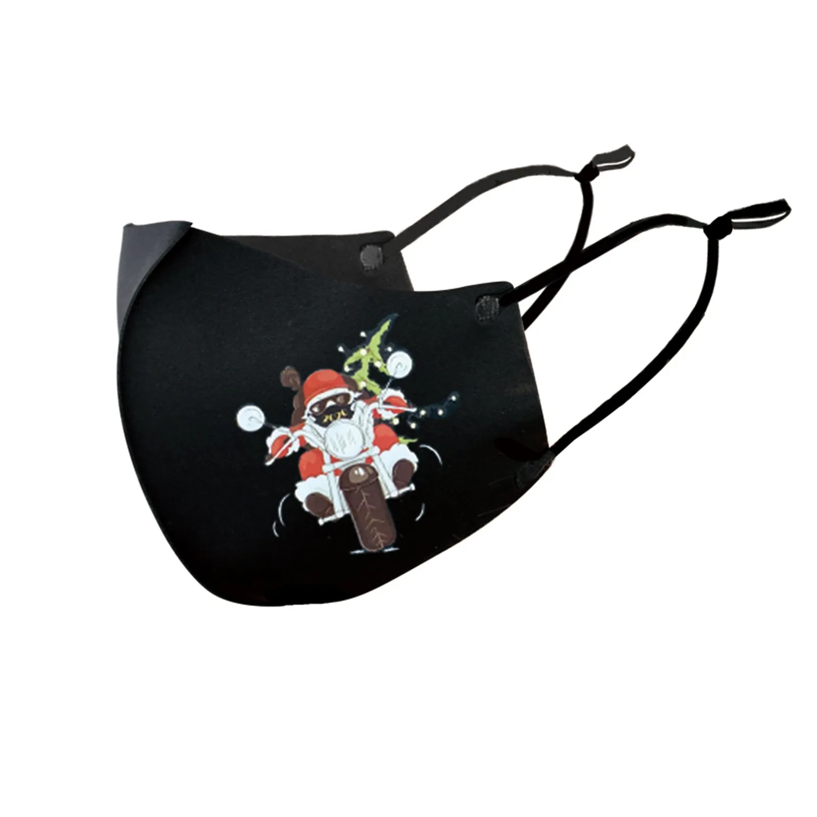 

5PC Christmas Adult Cartoon Mouth Cover Mask mascarilla reutilizable Reuse Washable Windproof Wear Mask Pattern Breathable Mask