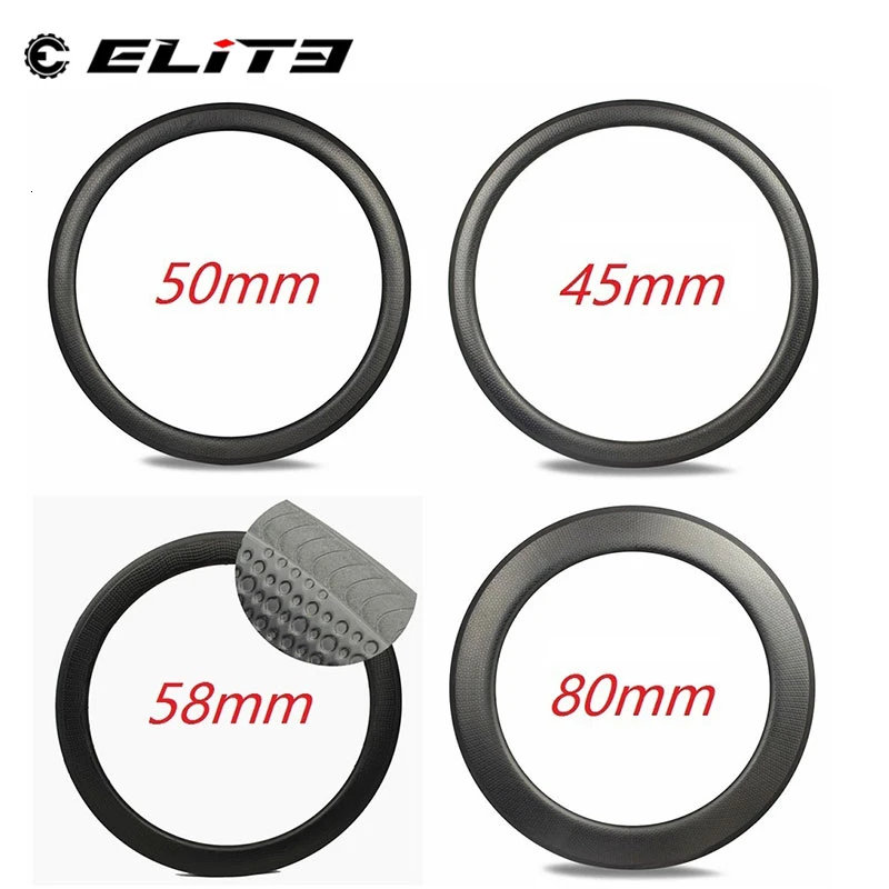 Elitewheels гравия карбоновые диски Golf Surfce ямочка карбоновые диски 45 мм 50 мм 58 мм 80 мм глубина для шоссейного велосипеда Велокросс гравий велосипед