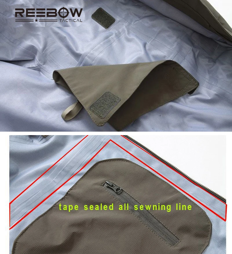 Мужская тактическая куртка REEBOW водонепроницаемая ветрозащитная в стиле