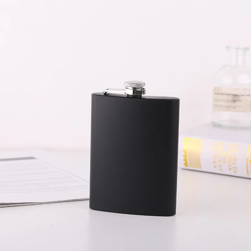 8oz/220ml Portable Flagon Hip Flask set with cup for Whiskey Vodka Wine Pot Alcohol outdoor gift box Drinking Bottle tools images - 6