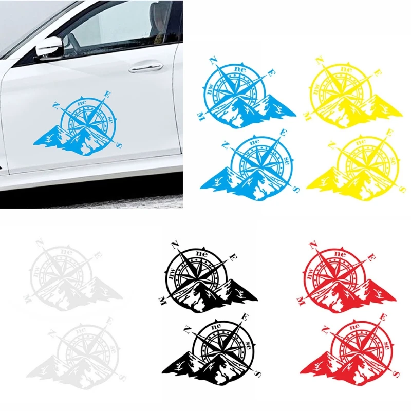 

Mountain Compass Car Sticker Funny Vinyl Car-Styling Decals Auto Window Decor X37F