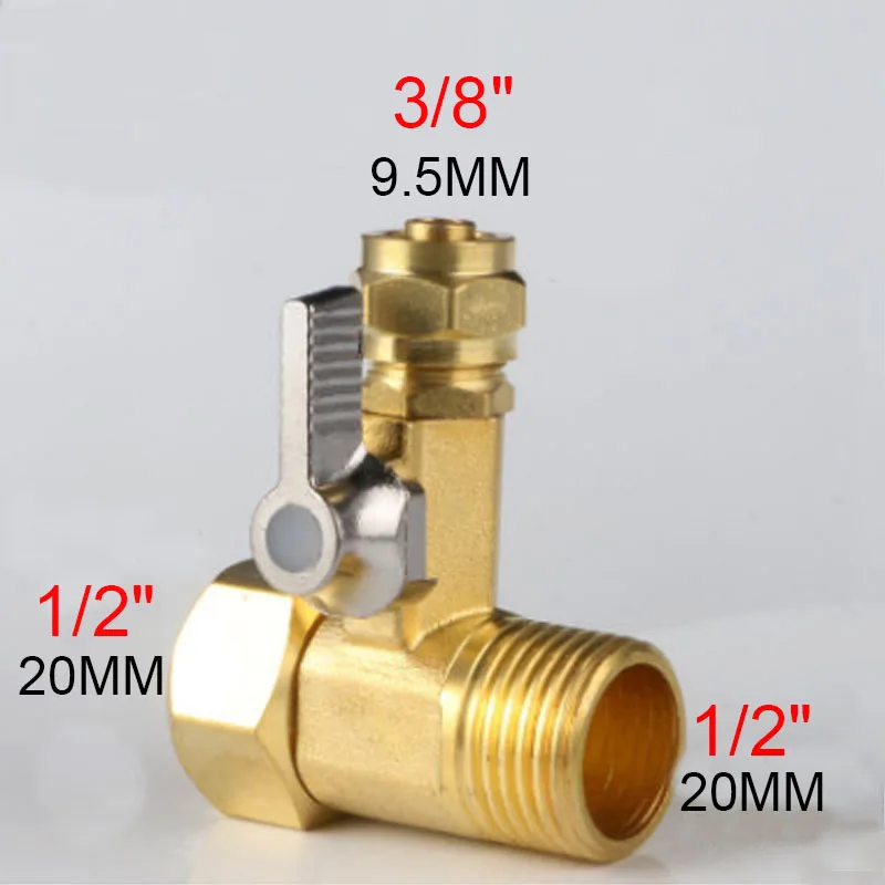 1/2 ''до 3/8'' водные магистрали из Желтой меди с водопроводной воды при помощи