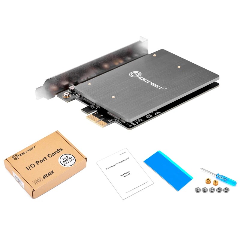 Плата PCIE на M2 адаптер M.2 NGFF PCI Express X1 с двумя портами B карта ключа Sup порт s 2230 2242 2260