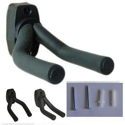 

Guitar Hanger Hook Holder Wall Mount Display - Fits all size Guitars, Bass, Mandolin, Banjo, etc.