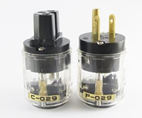 1 pair transparent c 029 iec female connector p 029 male connector us power plug for audio