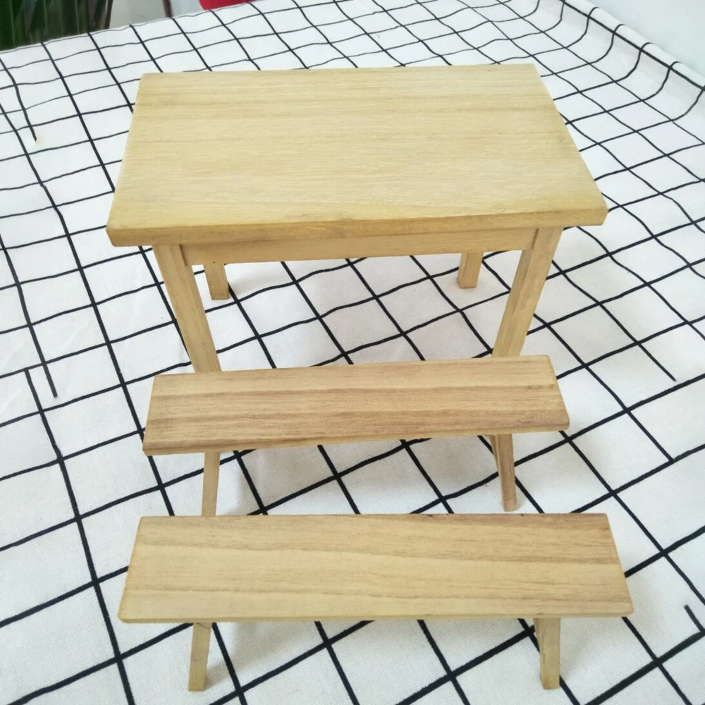 

1/6 scale action figure accessories Toy Model Scene WWII German Scene Wooden Table & Bench 1/6 Fit 12Inch Soldier Figure Doll