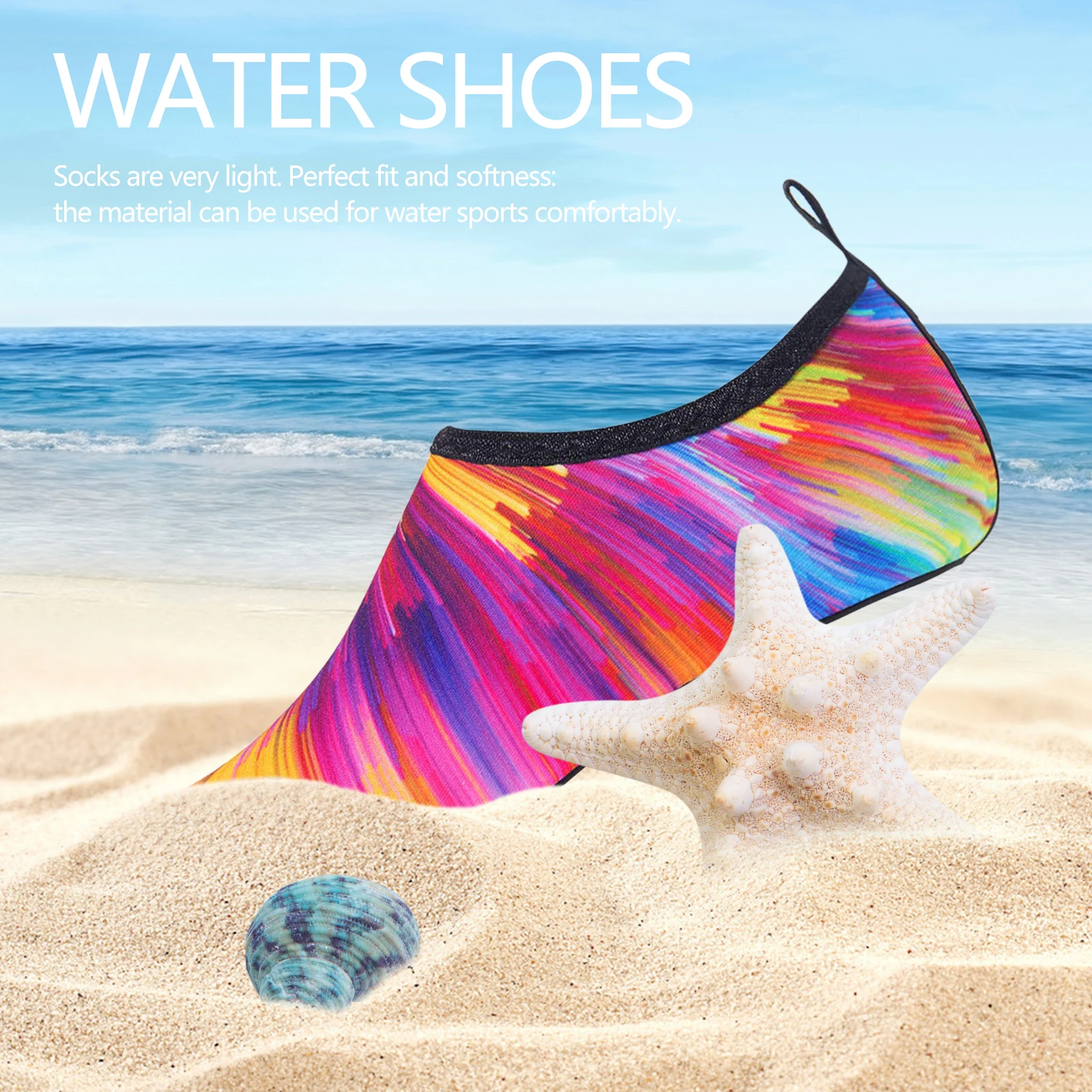 

Men Women Water Shoes Barefoot Quick-Dry Aqua Yoga Socks Non-Slip Barefoot Shoes Soft Beach Swimming Shoes Outdoor Sports Pool