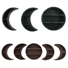 35x деревенская полка для хранения в форме Деревянный лунный, подвесная настенная полка для фотосъемки, Прямая поставка