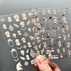 1 шт. 3D портретная наклейка для ногтей с тиснением стикер с ангелом наклейки с гравировкой