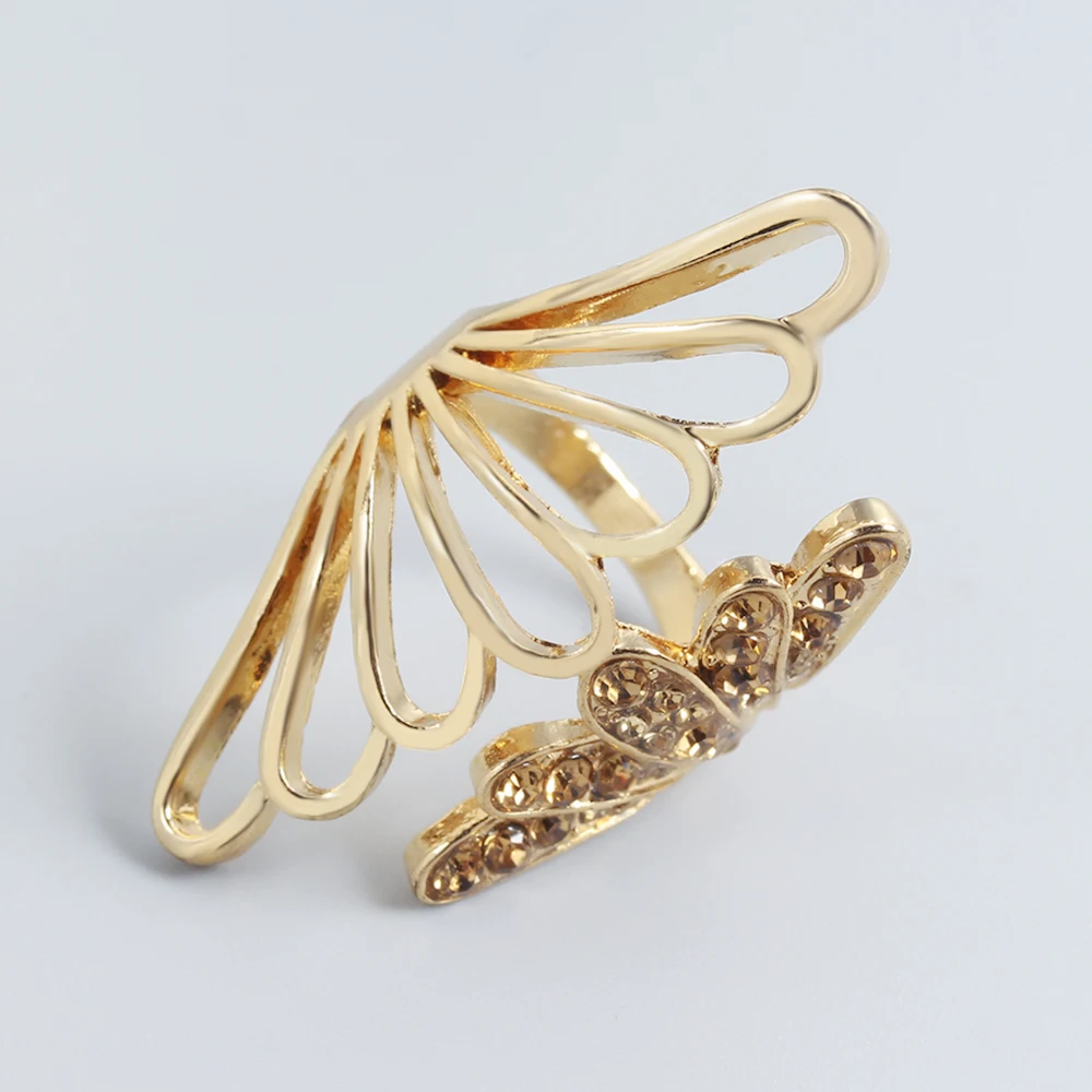 Золотой хвост русалки играющее креативное кольцо Женское Обручальное модное