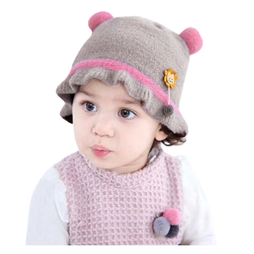 Baby Hat Accessories Newborn Girl Boy Infant Winter Keep Warm Cartoon Cute Earflap Knit Crochet Beanie | Детская одежда и обувь