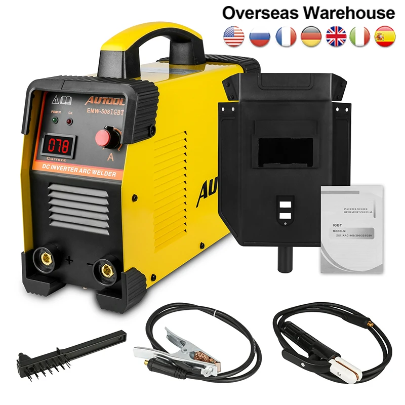 

AUTOOL EWM508 ARC MMA IGBT Mini Welder Portable DC Inverter Electric Spot Welding Machine Car DIY Welders 110V to 240V