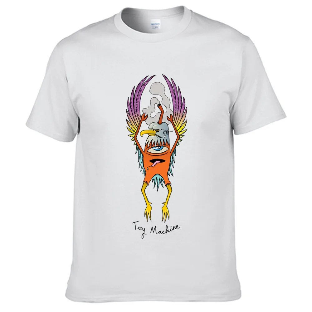 

2021 fun to fly TOY MACHINE T Shirt For Men Limitied Edition unisex Brand T-shirt Cotton Amazing Short Sleeve Tops