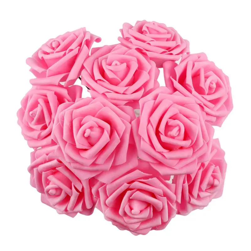 Pink QIFU, Деревенское свадебное украшение, пена, роза, искусственные цветы, свадебный душ, подарок на день Святого Валентина, Команда Невесты, чтобы быть, Свадебный декор - Цвет: Pink