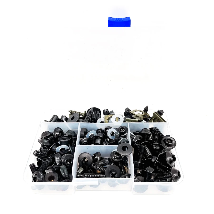 

195pc Motorcycle Fairing Bolts Kit Fairing Mountings Fastener Clips Screw M5 M6