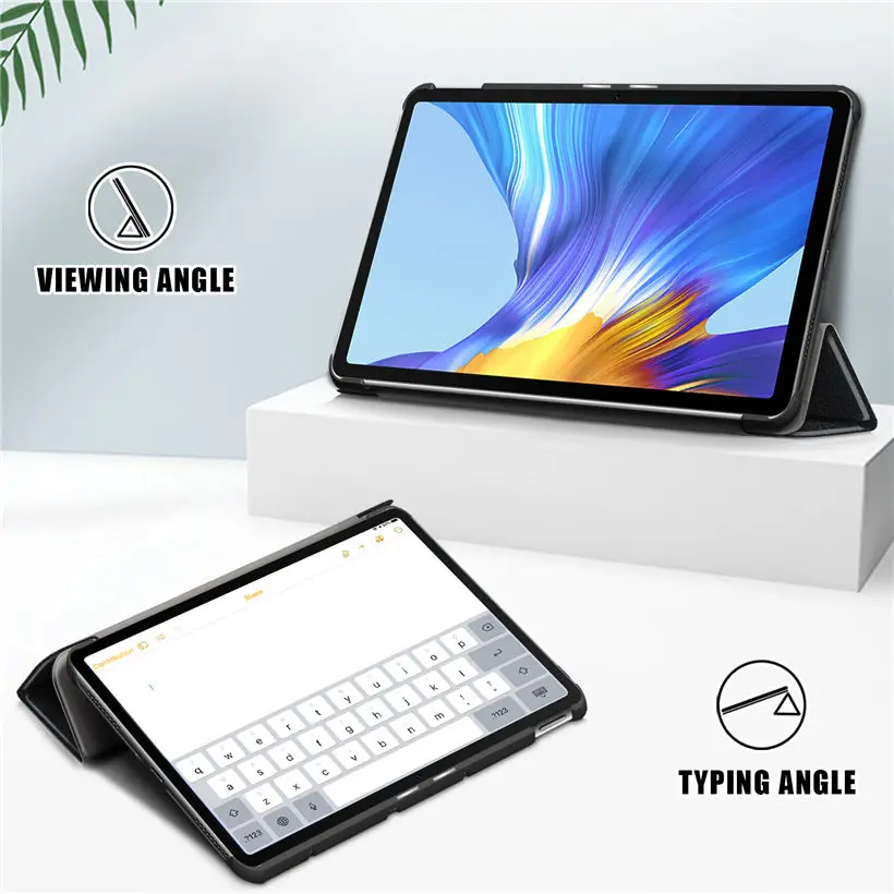 

PU Leather Case for Huawei Honor V6 10.4 inch V6 KRJ-W09 KRJ-AN00 Auto Wake & Sleep Slim Folding Cover Stand with Gift Film