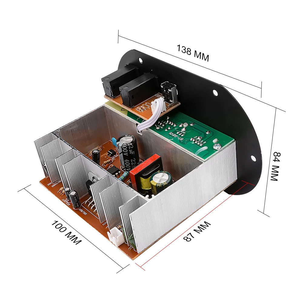 AOSHIKE Bluetooth Сабвуфер автомобильный усилитель мощности двойной микрофон 12 В 24 в 220