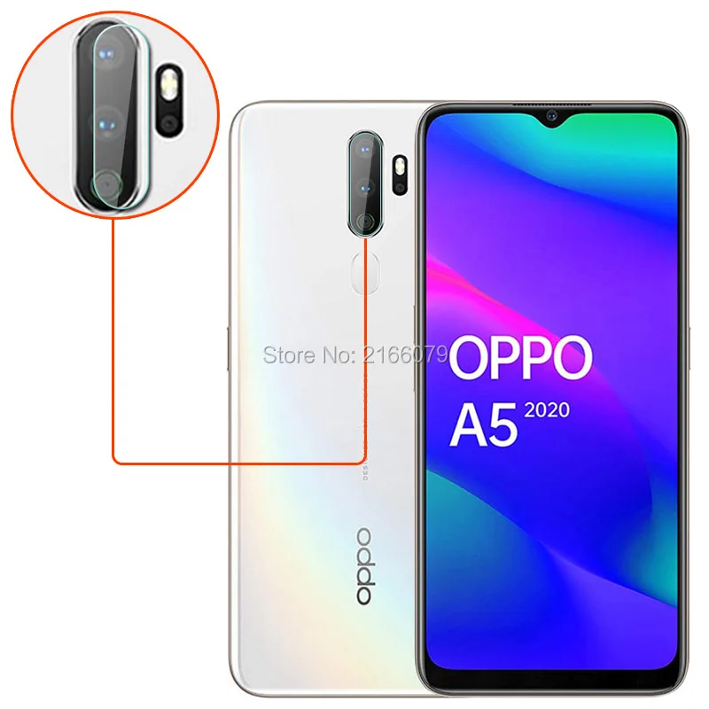 10 Pcs/Lot For OPPO A9 (2020) / A5 2020 6.5" Clear Rear Camera Lens Protective Protector Cover Soft Tempered Glass Film Guard |