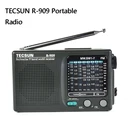 Портативный радиоприемник TECSUN, портативное радио FM MW AM SW, короткая волна, 9 диапазонов, приемник, вращающаяся на 360 градусов антенна, радио, поддержка дропшиппинга