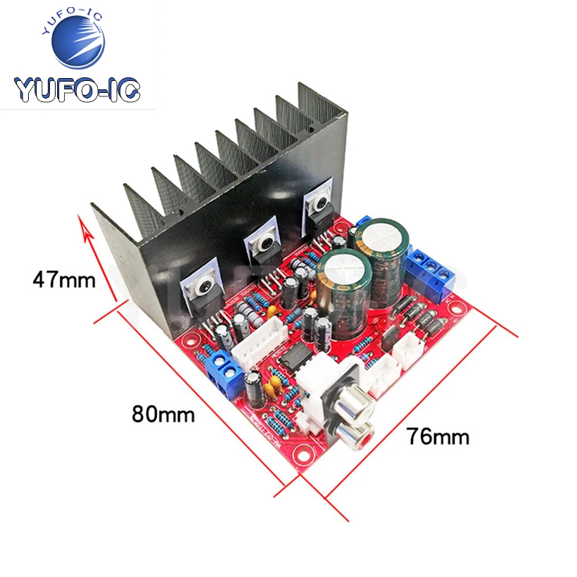 Плата усилителя мощности Tda2030a для компьютера 2 шт. сабвуфер 1 3-канальный динамик