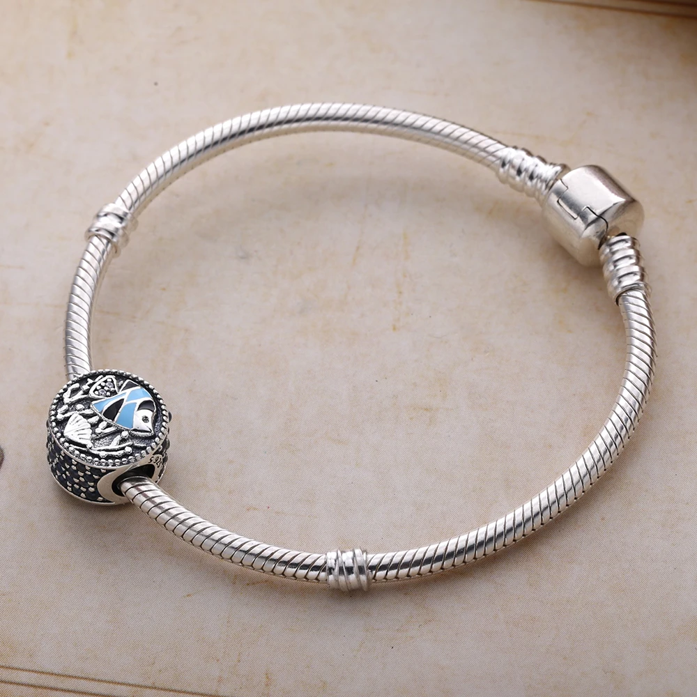 Moonmory морская рыба коралловый океан жизнь очаровательное серебряное изделие с