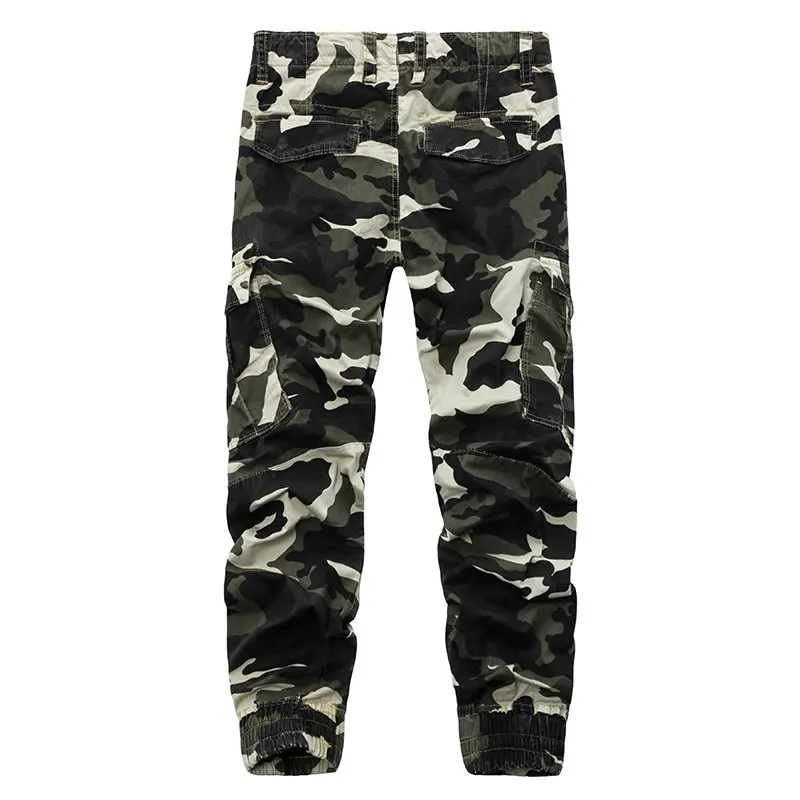 

20212021Ready StockSpring Autumn Cotton Camouflage Cargo Men Pants Ankle Banded Casual Slim Jogger Pants Men Male Sweatpants