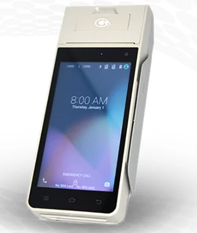 Смарт терминал POS 4G английская версия ПОС Ручной для оплаты контактный IC + NFC MSR print