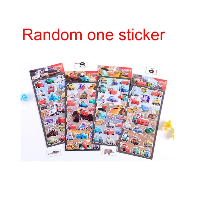 random 1 sticker 5 стилей disney Pixar тачки 3 динозавр серый молния Маккуин 1 2 3 серии 1:55 металлические Литые Игрушки транспортные средства детский автомобиль подарок - Цвет: random 1 sticker