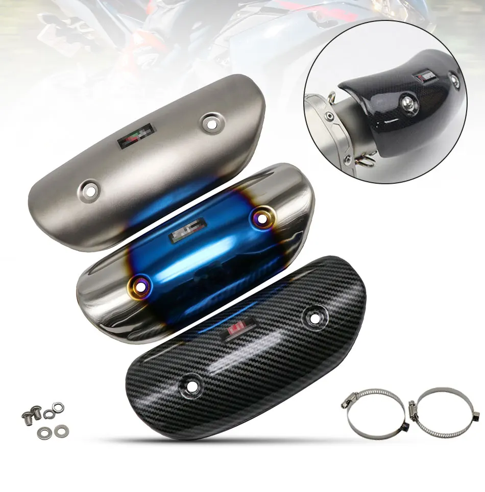 ZS MOTOS универсальный мотоцикл Нержавеющая вытяжка протектор тепловой щит крышка для AR SC Yoshimura глушитель крышка