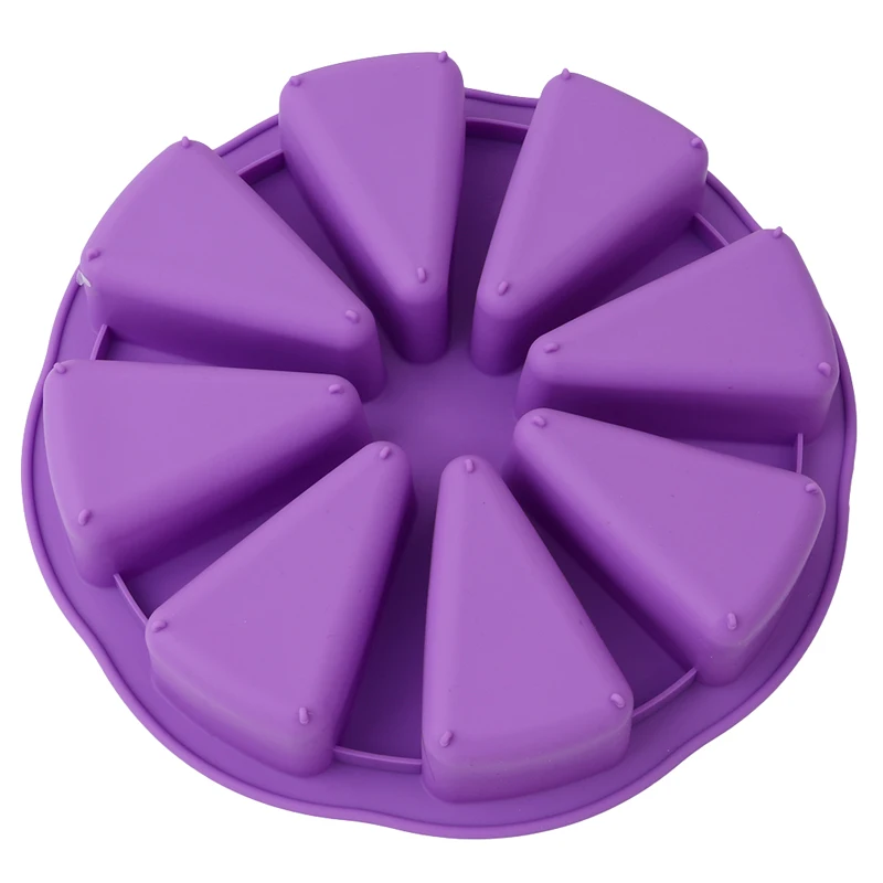 8 Holes Pattern Cake Mold Soap Fondant Silicone Round Shape Pudding Jelly Muffin Cupcake Decoration Tool | Дом и сад