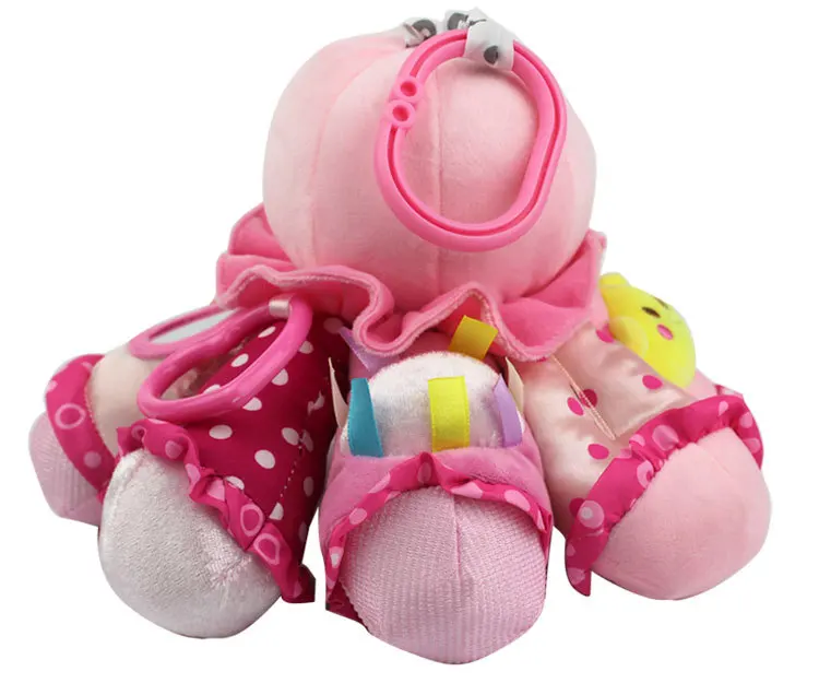 

2Style Baby Toy Baby Rattles Octopus Toys Bed Hanging Bell For BB Magic Mirror Infant Doll Teether Educational Toys