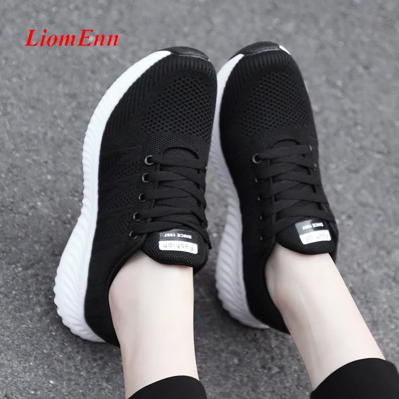 

Women's Sneakers Women Sport Shoes Woman 2021 White Black Pink Summer Breathable Running Trainers Tennis Vulcanized Basket femme