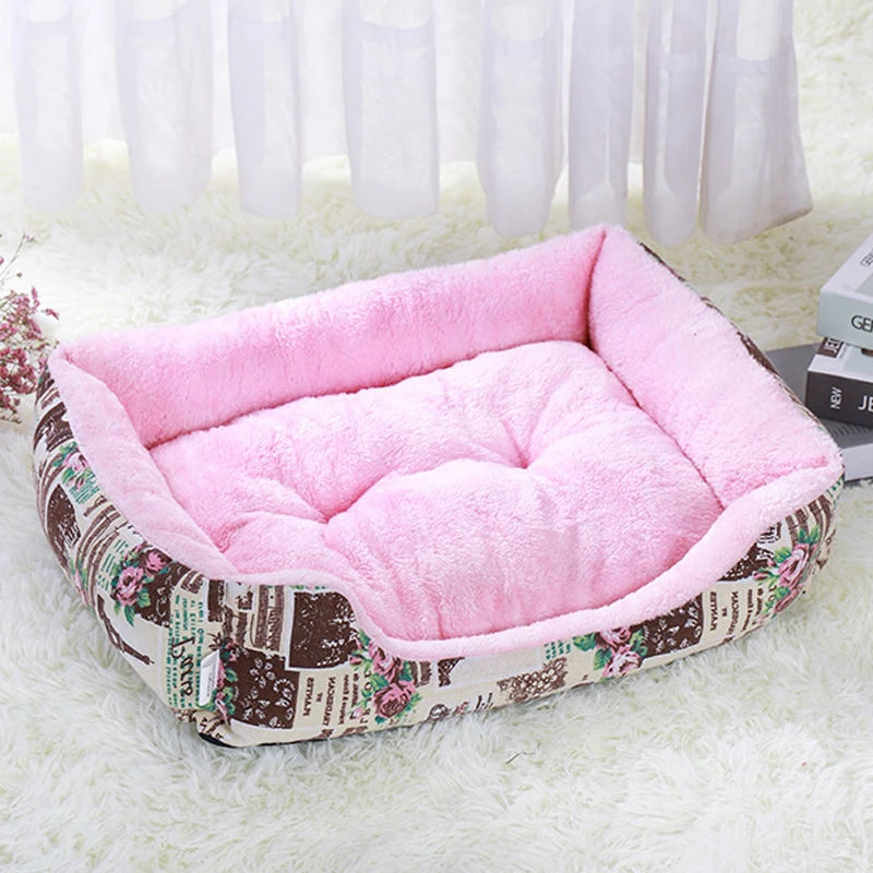 Зимний теплый плюшевый коврик для собаки подстилка маленьких и средних собак