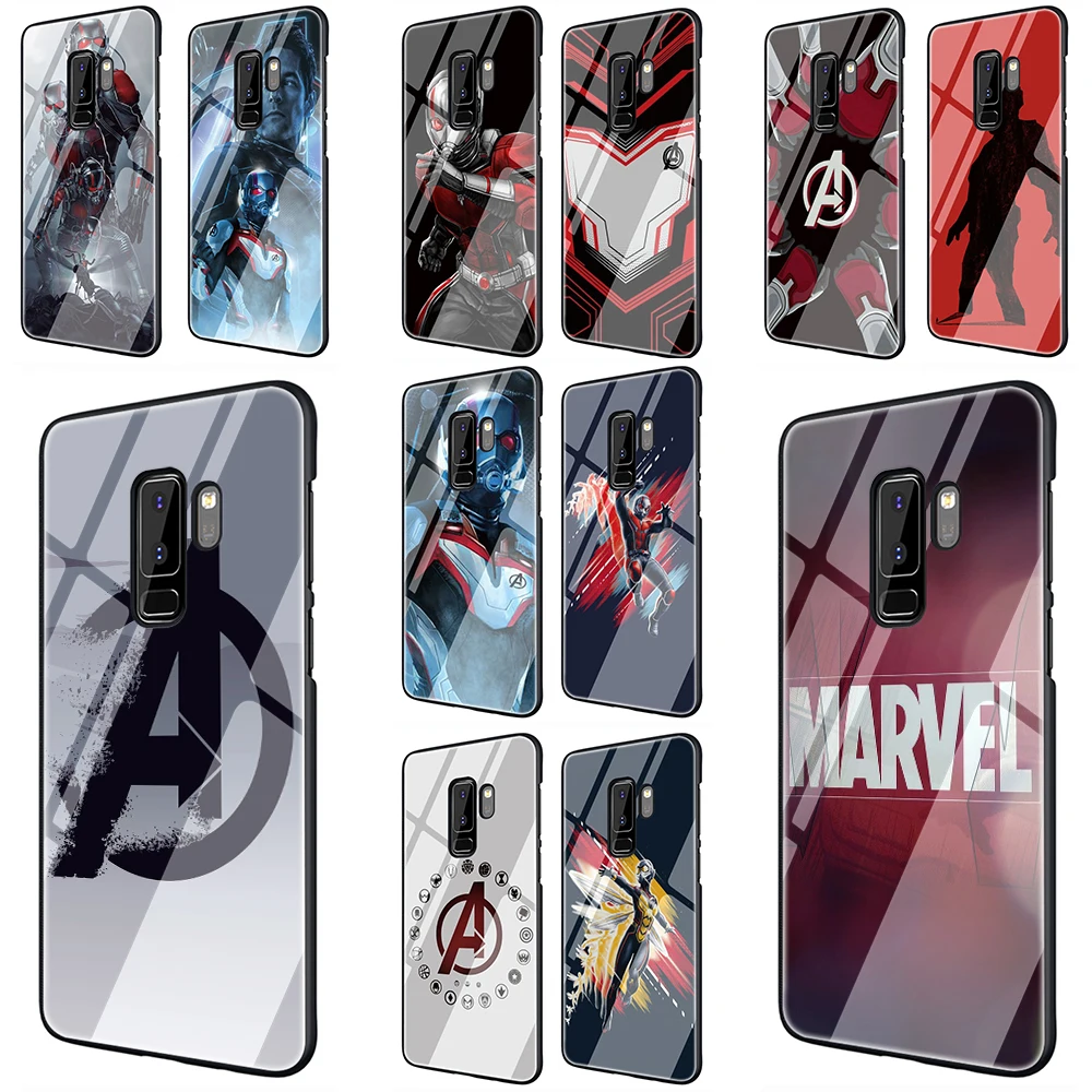 Чехол для телефона из закаленного стекла Marvel hero ant-man Samsung Galaxy S7 edge S8 Note 8 9 10 Plus A10 20 30