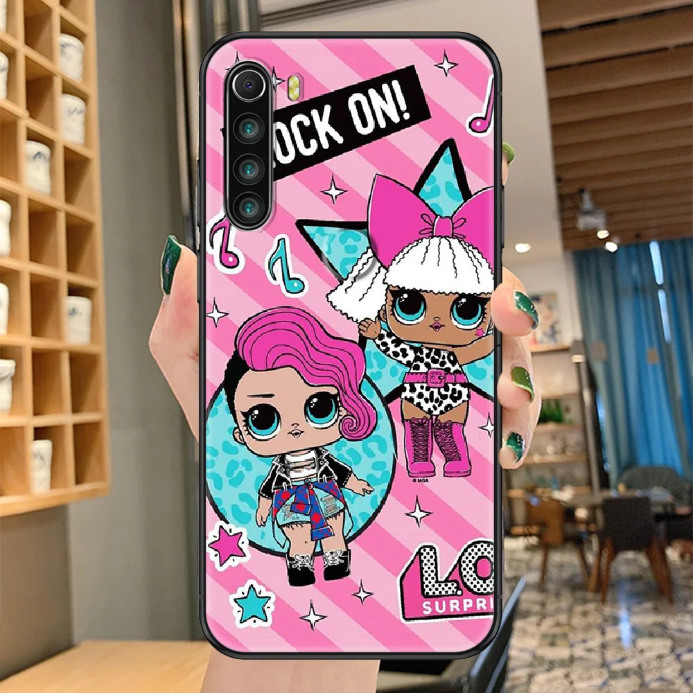 

lovely cute omg dolls Phone case For Xiaomi Redmi Note 7 7A 8 8T 9 9A 9S 10 K30 Pro Ultra black 3D Etui pretty back trend bumper