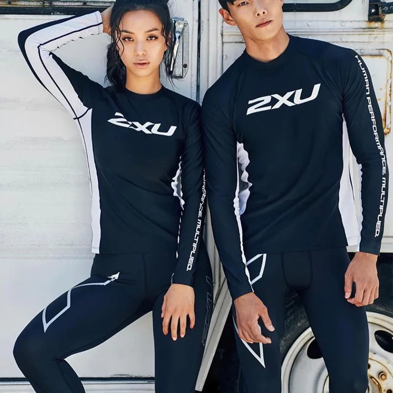 

Whole Woman Swimwear Swimsuits Women Rashguards Swimming Swimsuit Men Long Sleeve Sun Proof Covering Surfer 2020 Animal