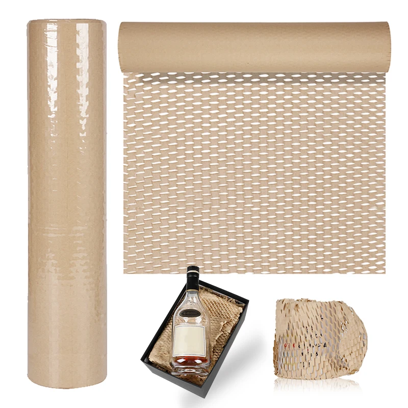 

Подарочная бумага для обертки цветов, материал для свадебной вечеринки, дня рождения, искусство, ручная работа, коричневая сотовая Крафтова...