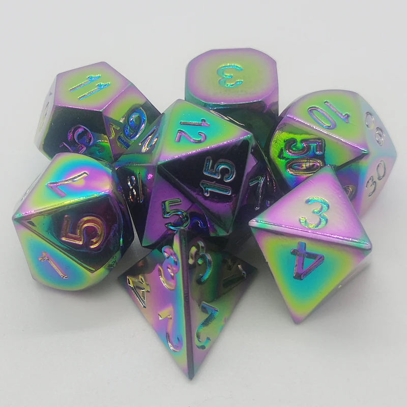 DND role-playing Game dice MTG Pathfinder board game metal D4-D20 polyhedral set | Спорт и развлечения