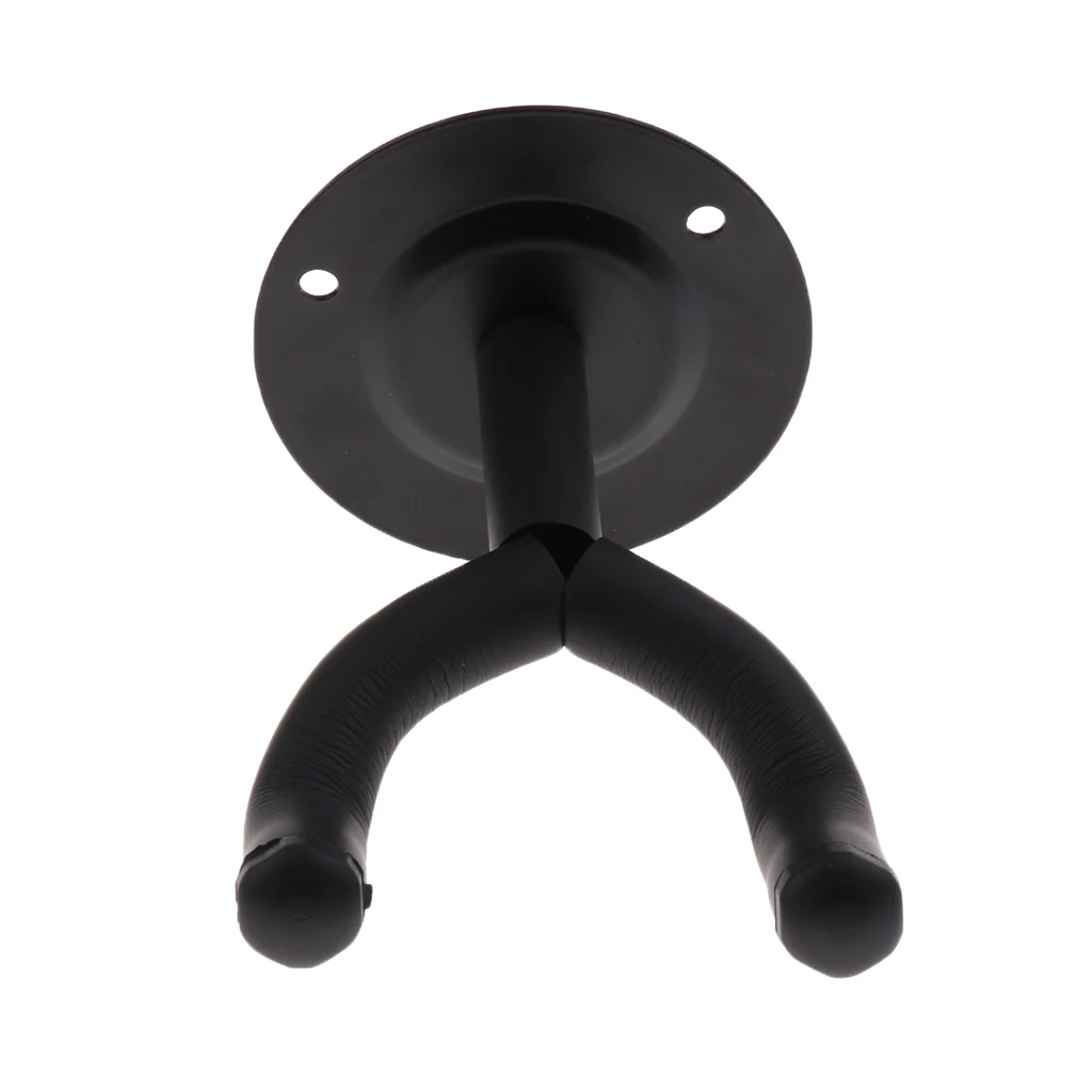 Black Guitar Hanger Hook Holder Wall Mount Stand Rack Bracket For Guitar Bass Ukulele Mandolin