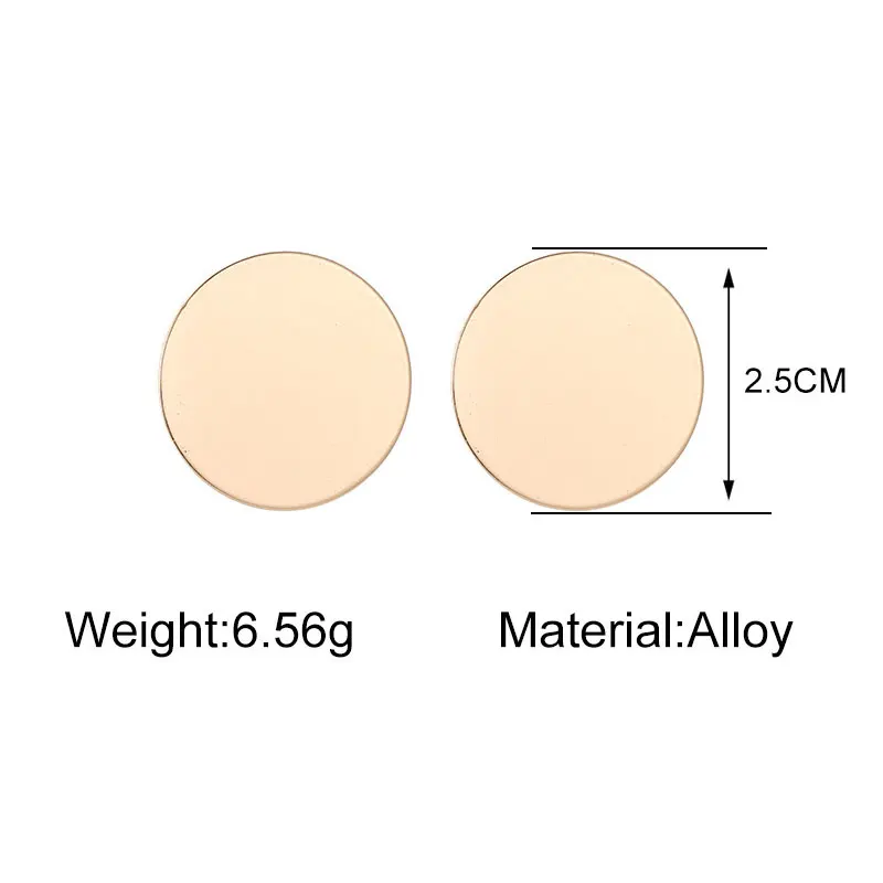 Модные геометрические круглые серьги золотого и серебряного цвета для женщин