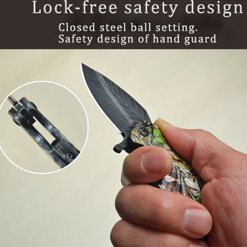 Складной нож с лезвием из нержавеющей стали миниатюрный Камуфляжный скрытый для
