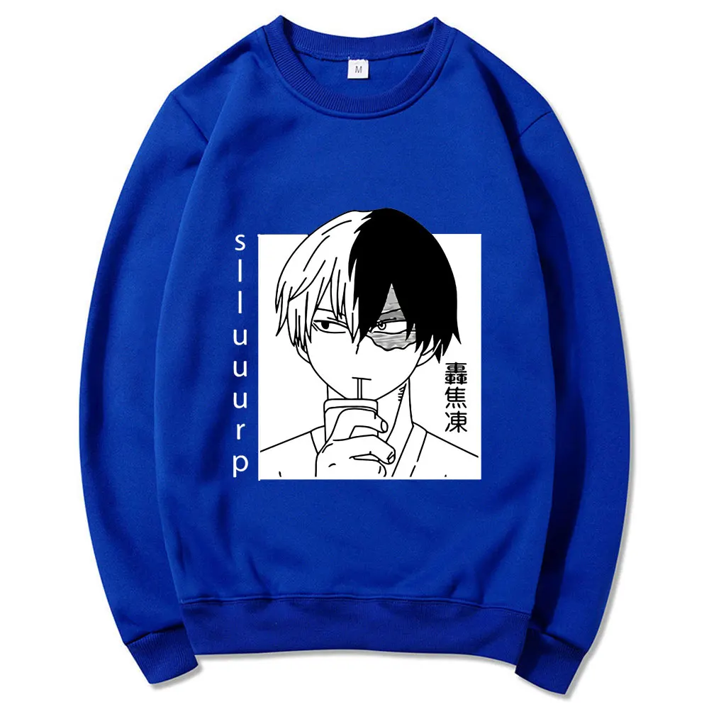 

Anime My Hero Academia Sweatshirt Todoroki Shoto Sweatshirts Men/women Loose Casual Cartoon Pattern Pullover Harajuku Hoodie Men