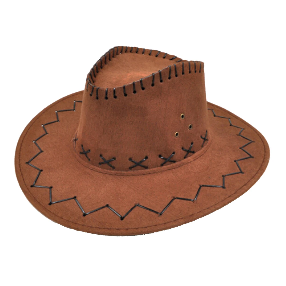 New Arrival chapeau Cowboy Hats kids Fashion Cowboy Hat For Kid Boys Girls Party sombrero leather Costumes Cowgirl Hats Caps images - 6