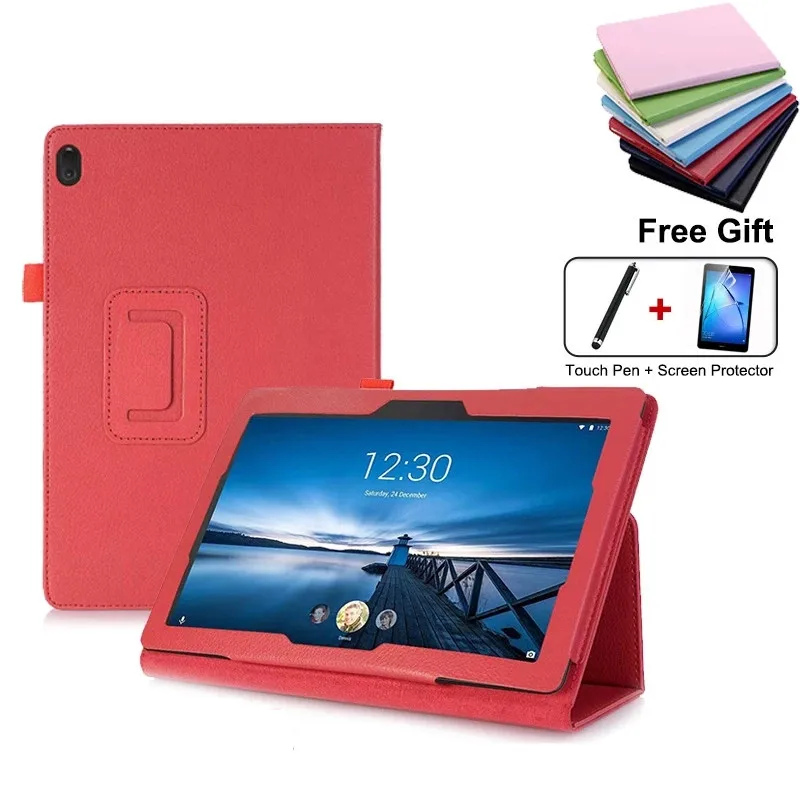 For Lenovo Tab M10 TB-X605 PU Leather 10.1 Inch Case Tablet Child Safety Anti-Fall Hockproof Shockproof Stand Cover