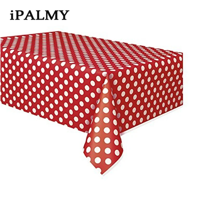 Ipalmy 5 шт. 180*108 см пластиковые одноразовые вечерние скатерти в горошек для свадьбы